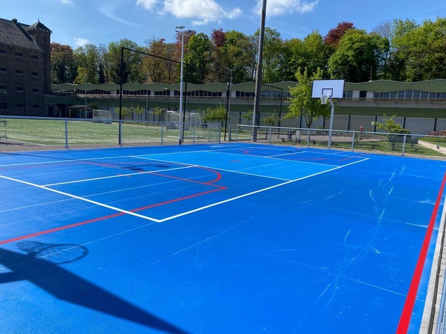 Belijning sportveld Mesdag Kliniek