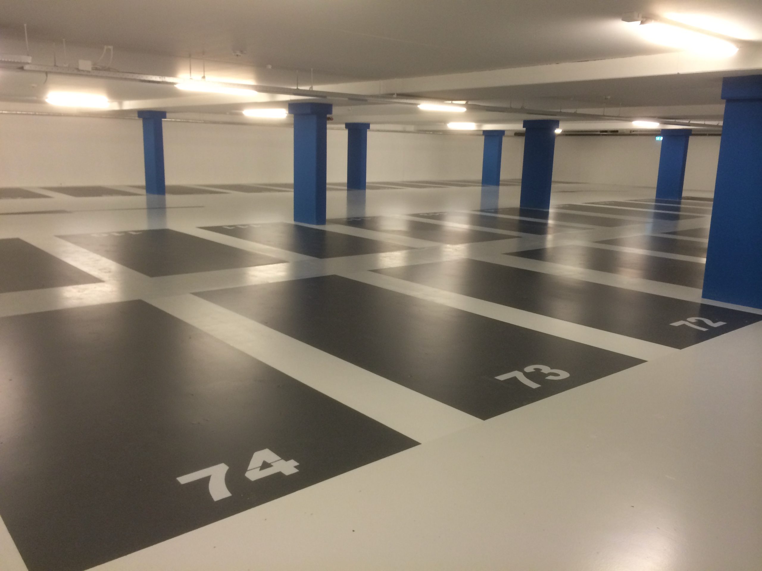 parkeergarage belijning