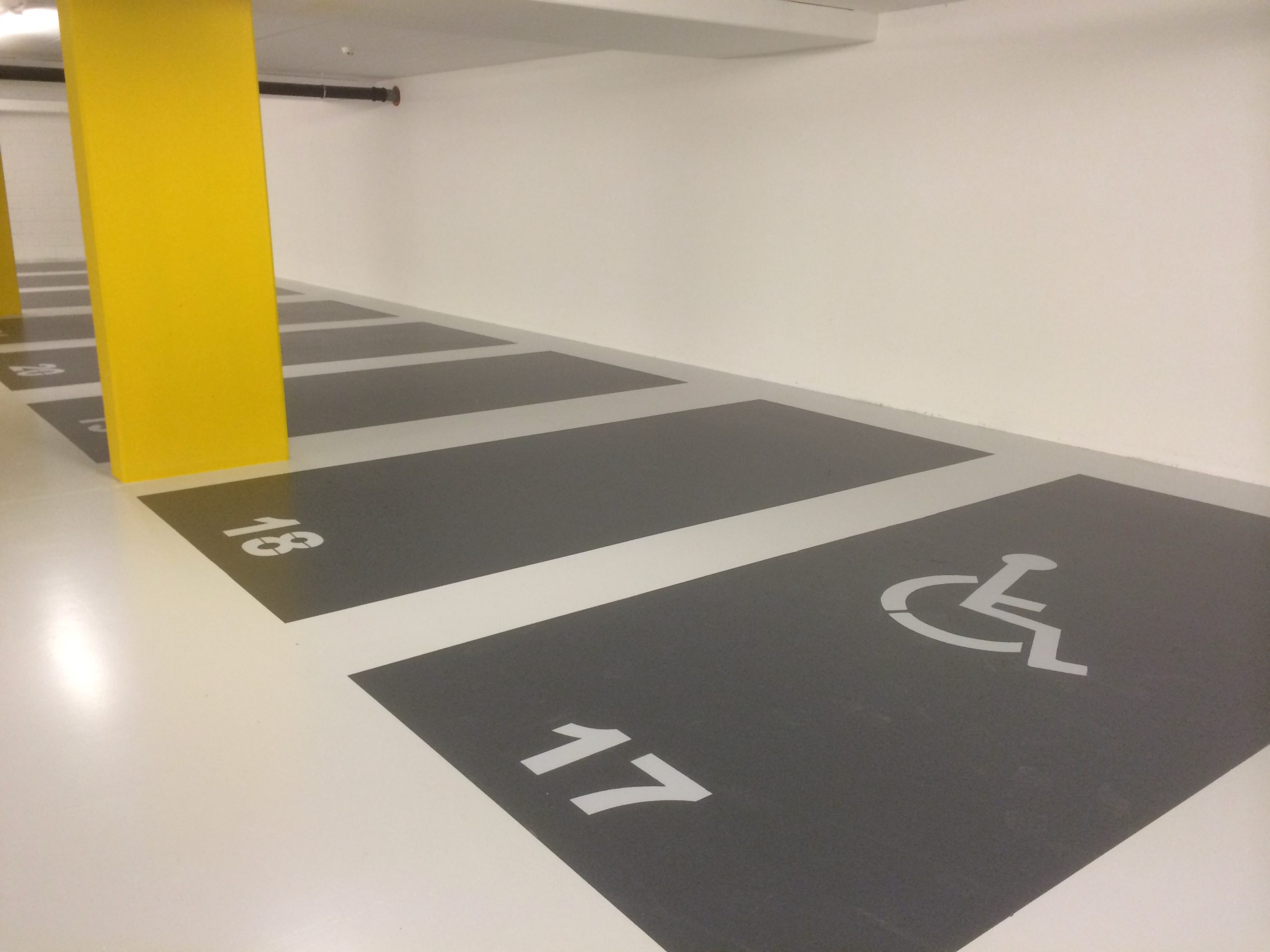 parkeergarage belijning