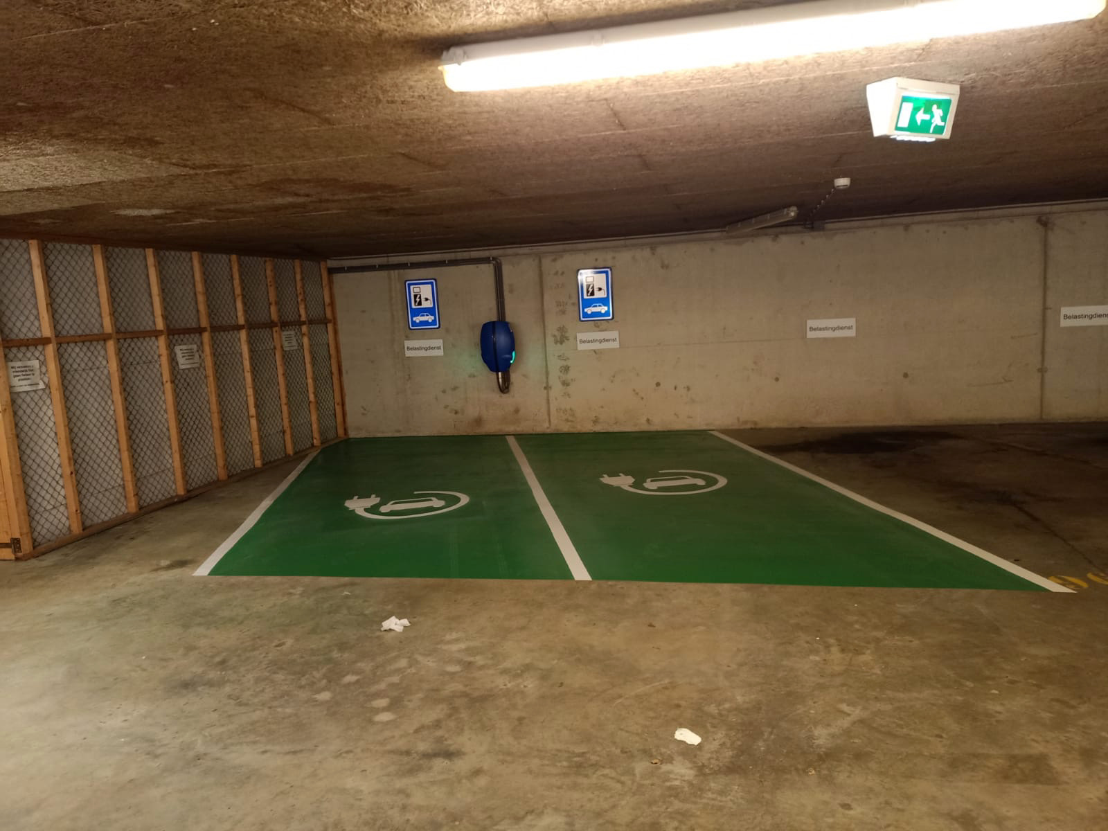 parkeergarage belijning