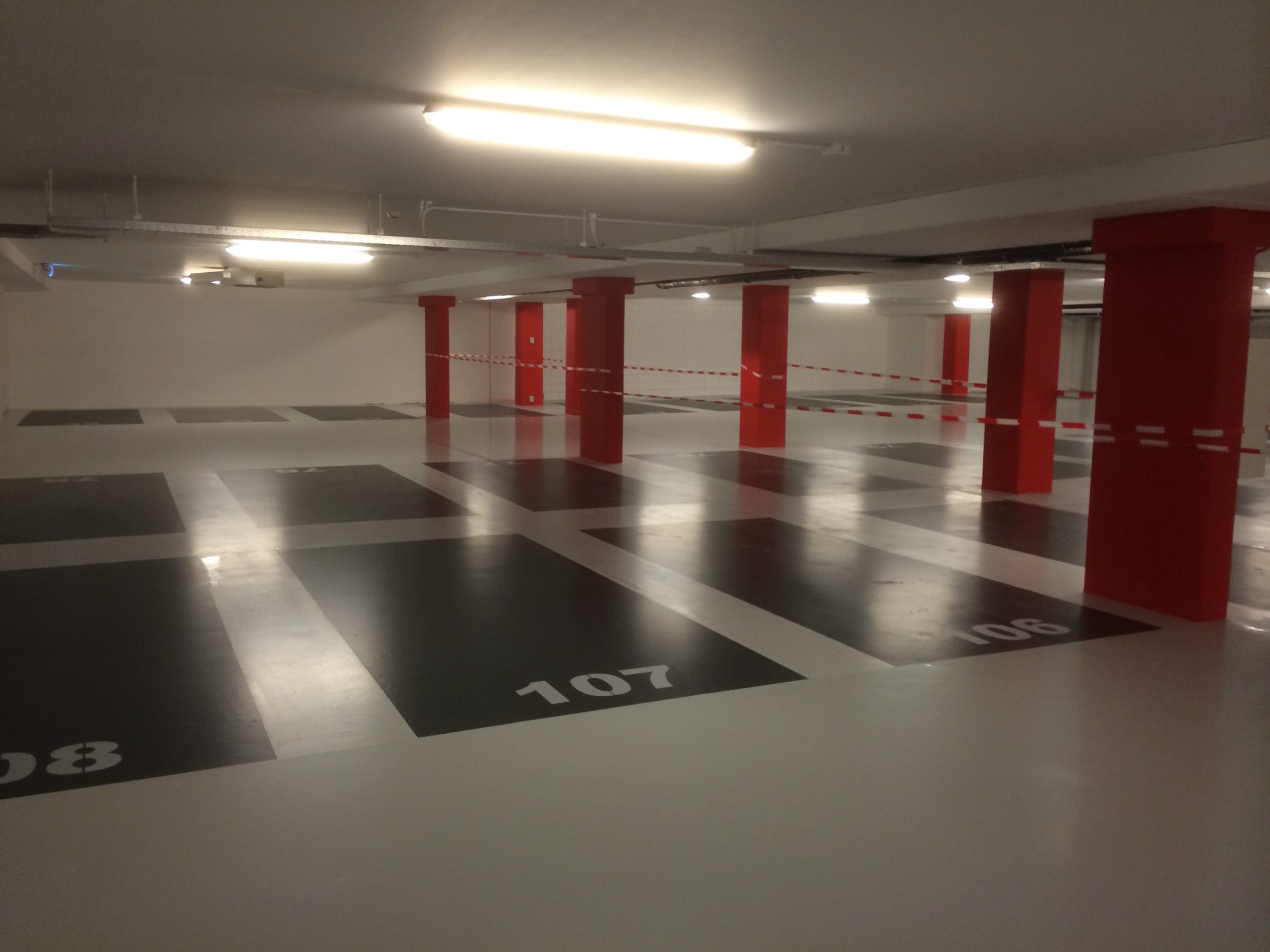 parkeergarage belijning
