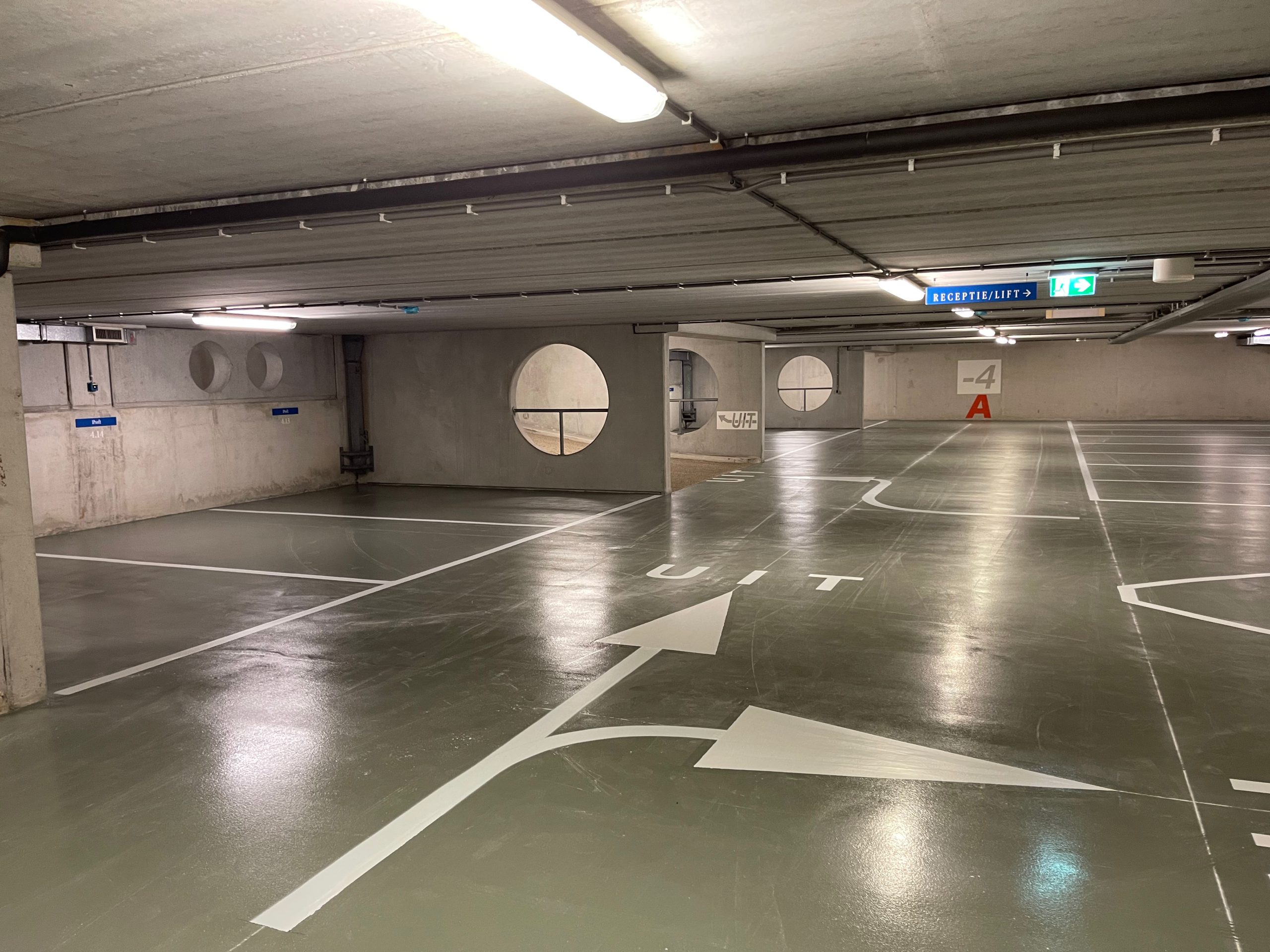 parkeervakken belijning