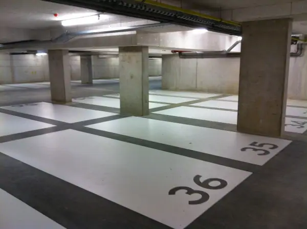 parkeervakken belijning