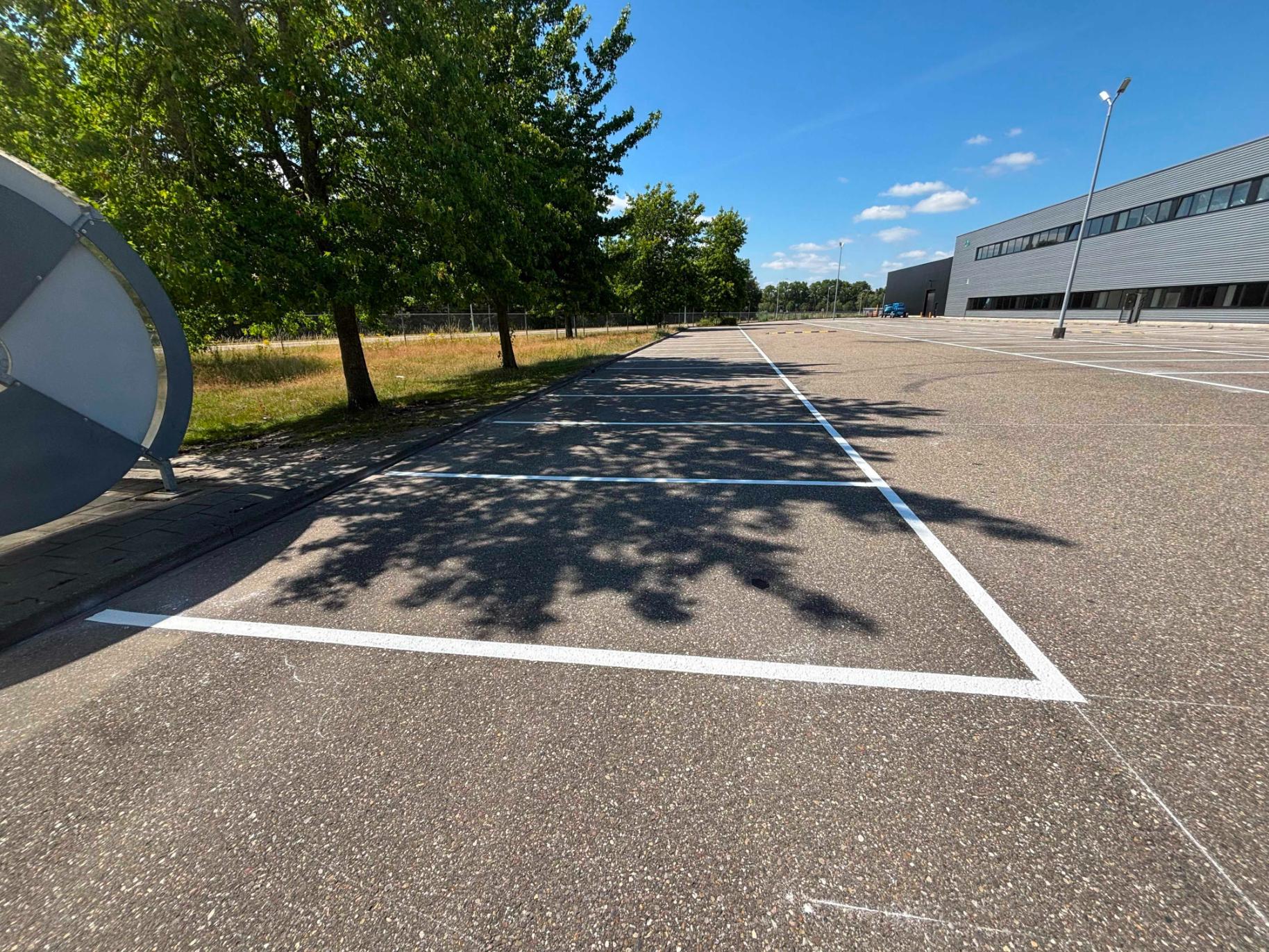 parkeervakken belijning
