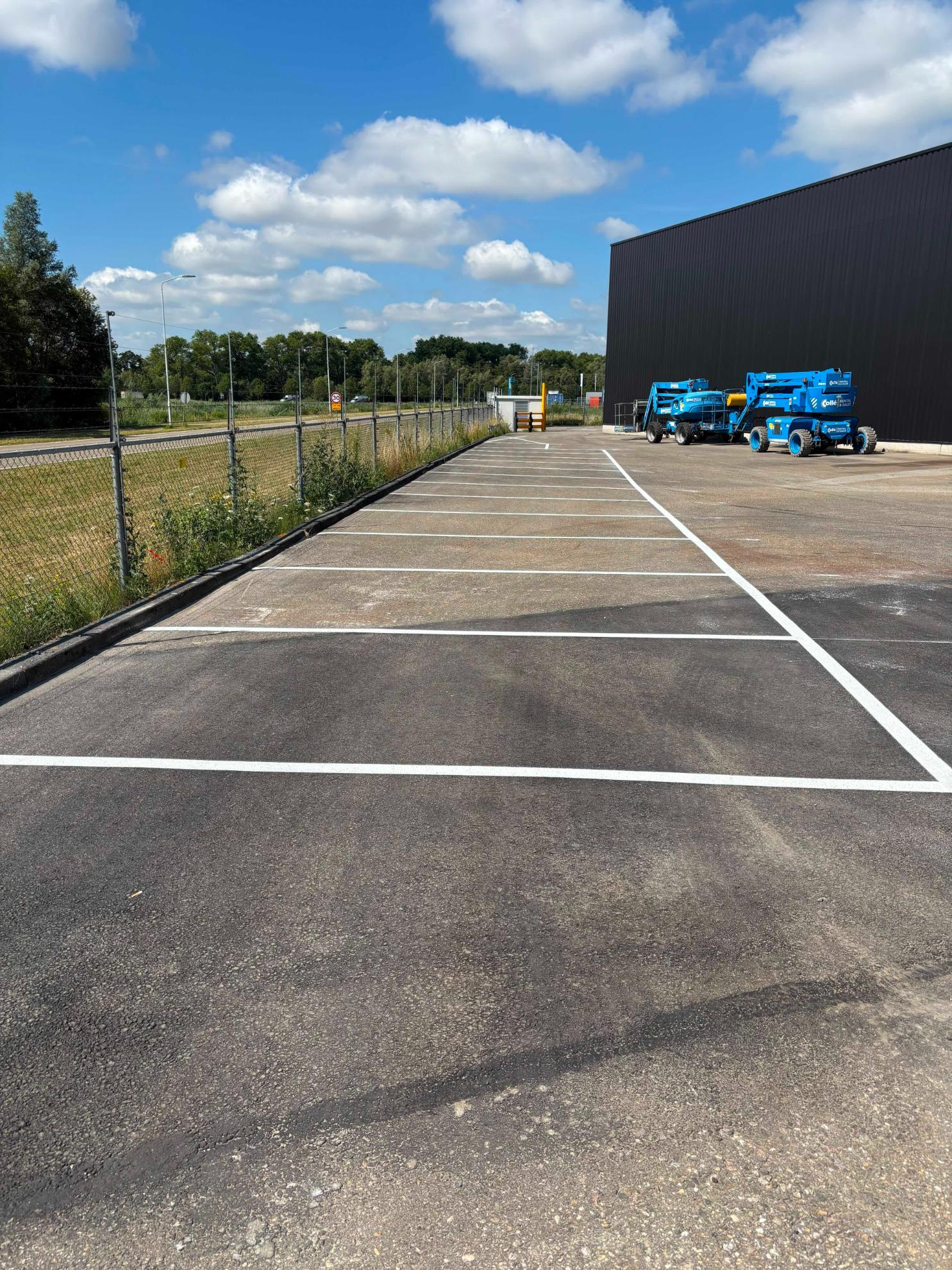 parkeervakken belijning