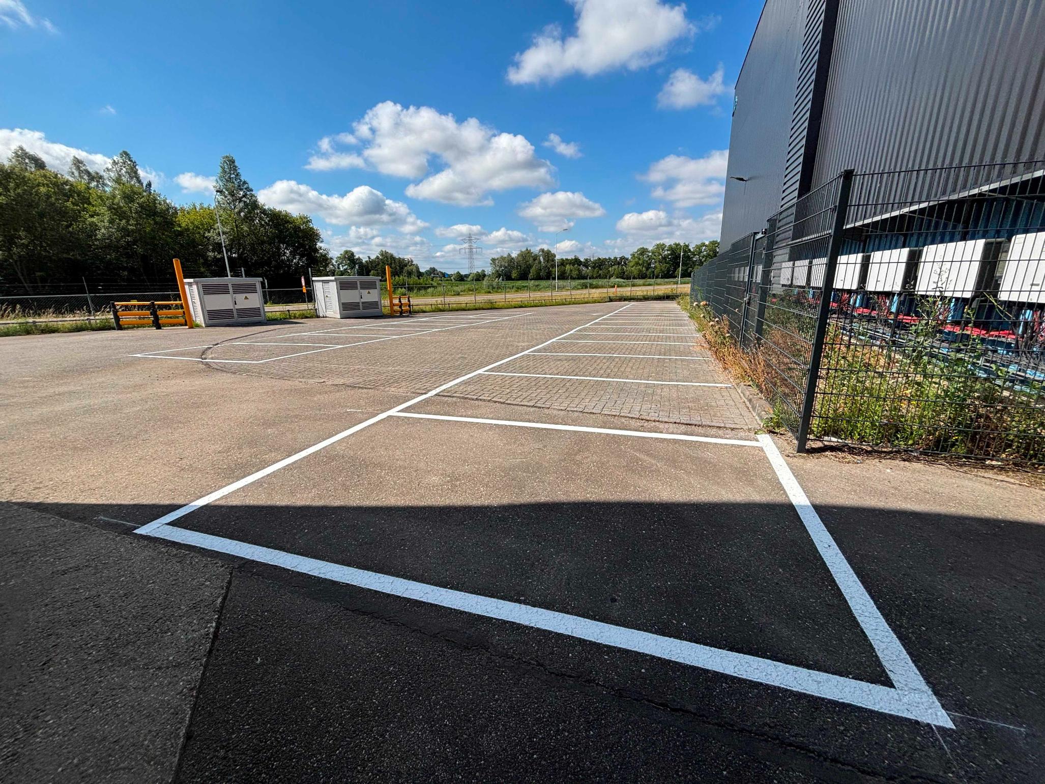 parkeervakken belijning