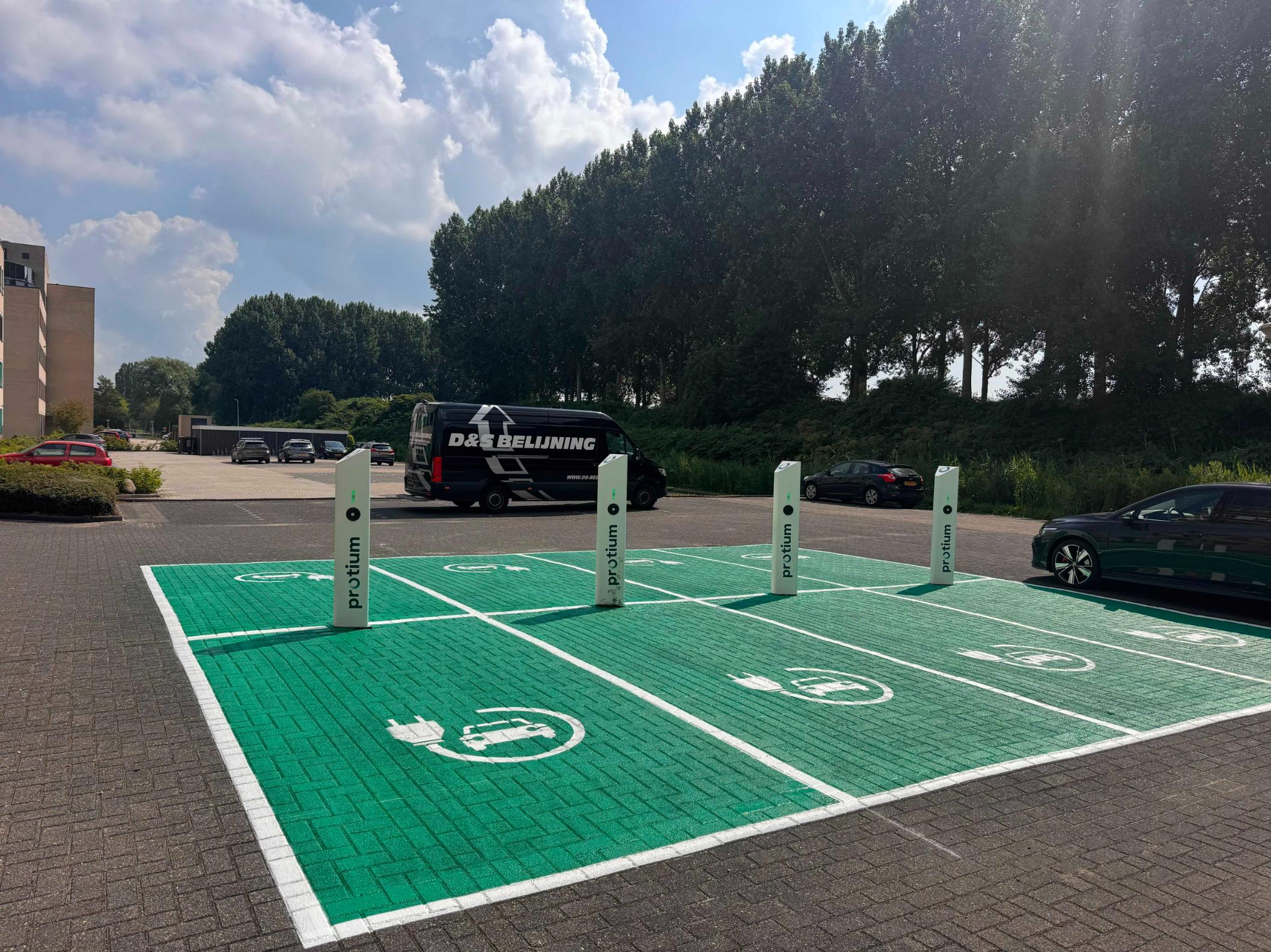 parkeervakken belijning