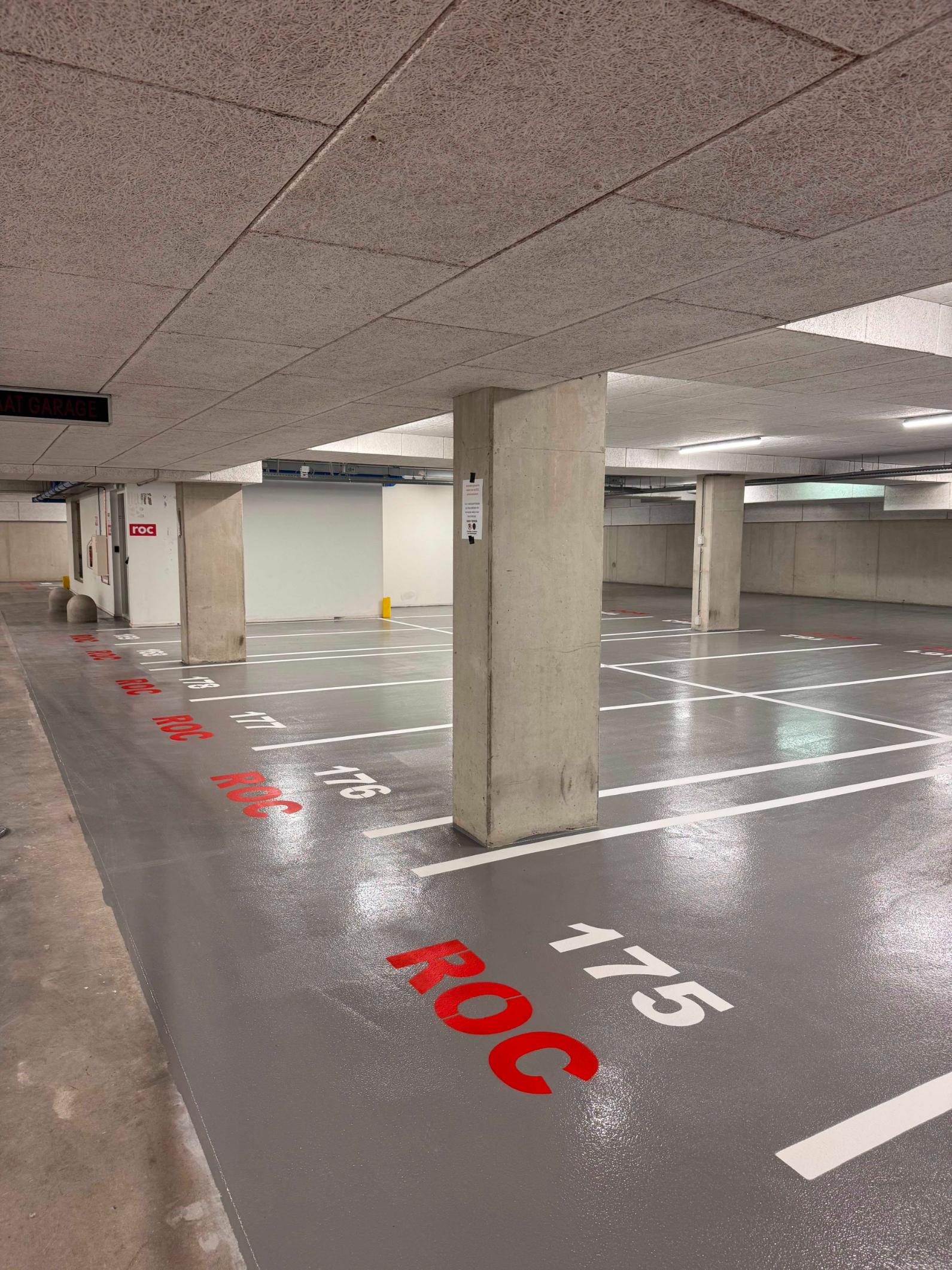 Resultaat Belijning parkeergarage Amsterdam