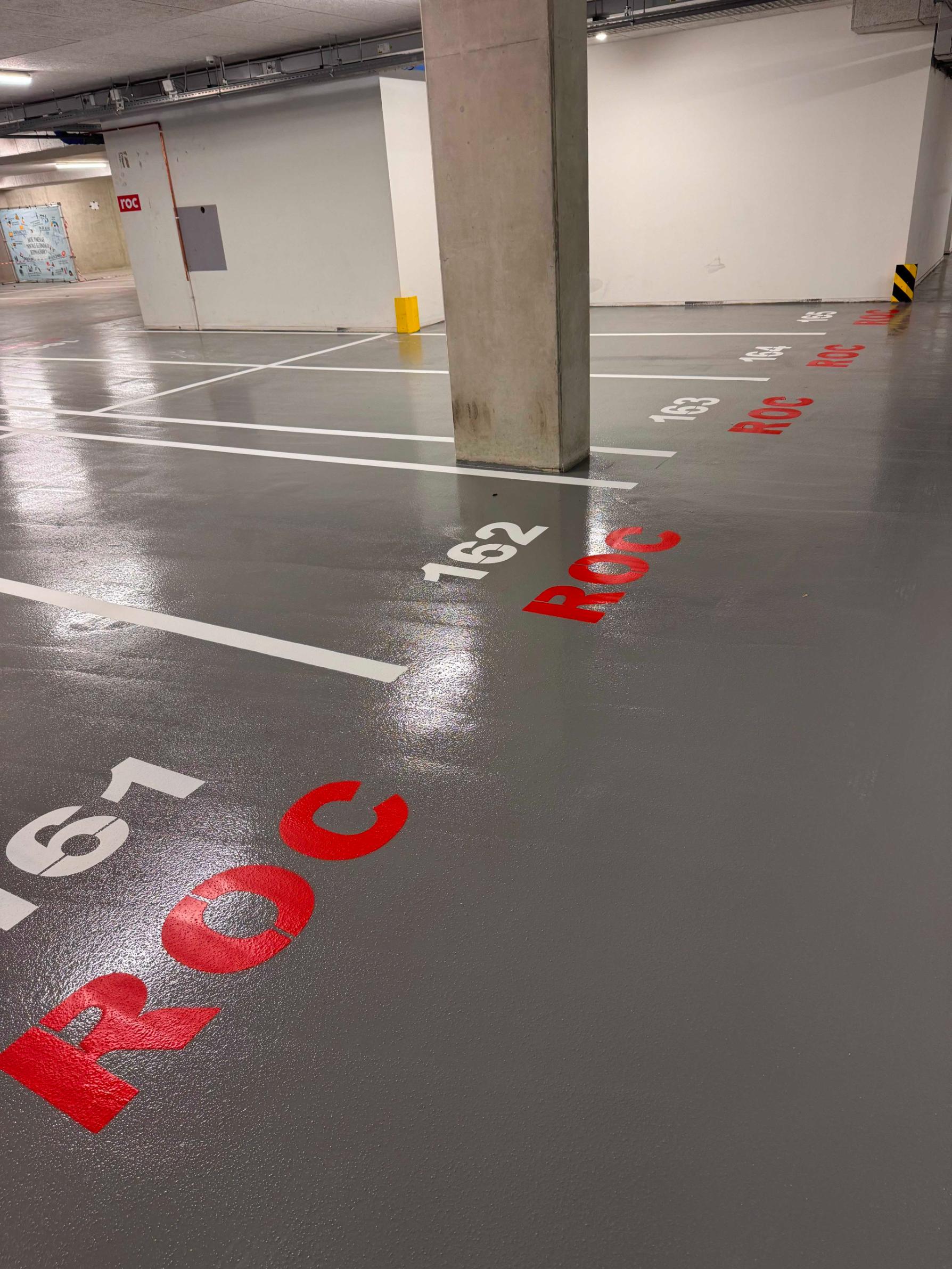 Samenwerking Belijning parkeergarage Amsterdam
