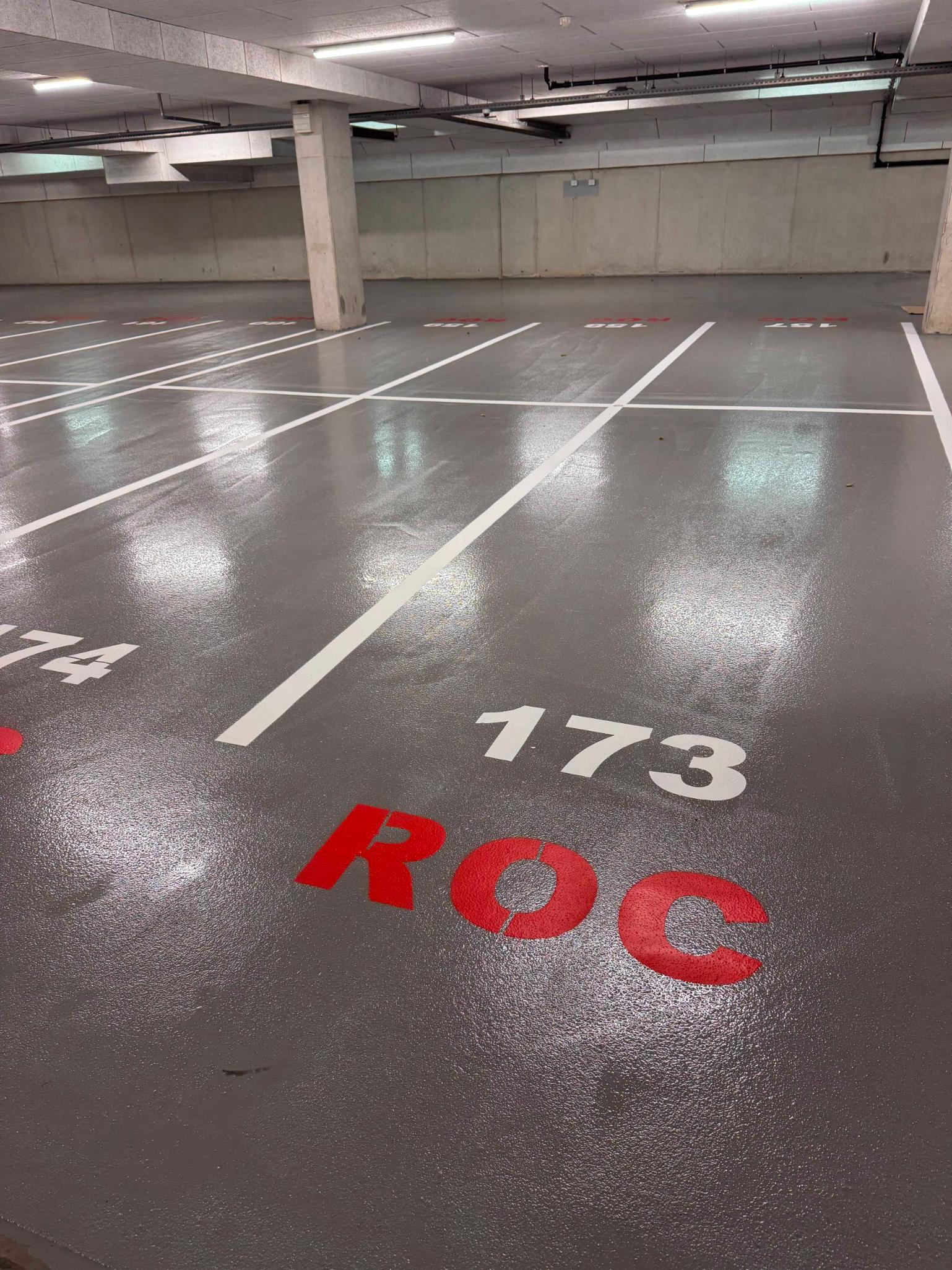 markering parkeergarage Amsterdam
