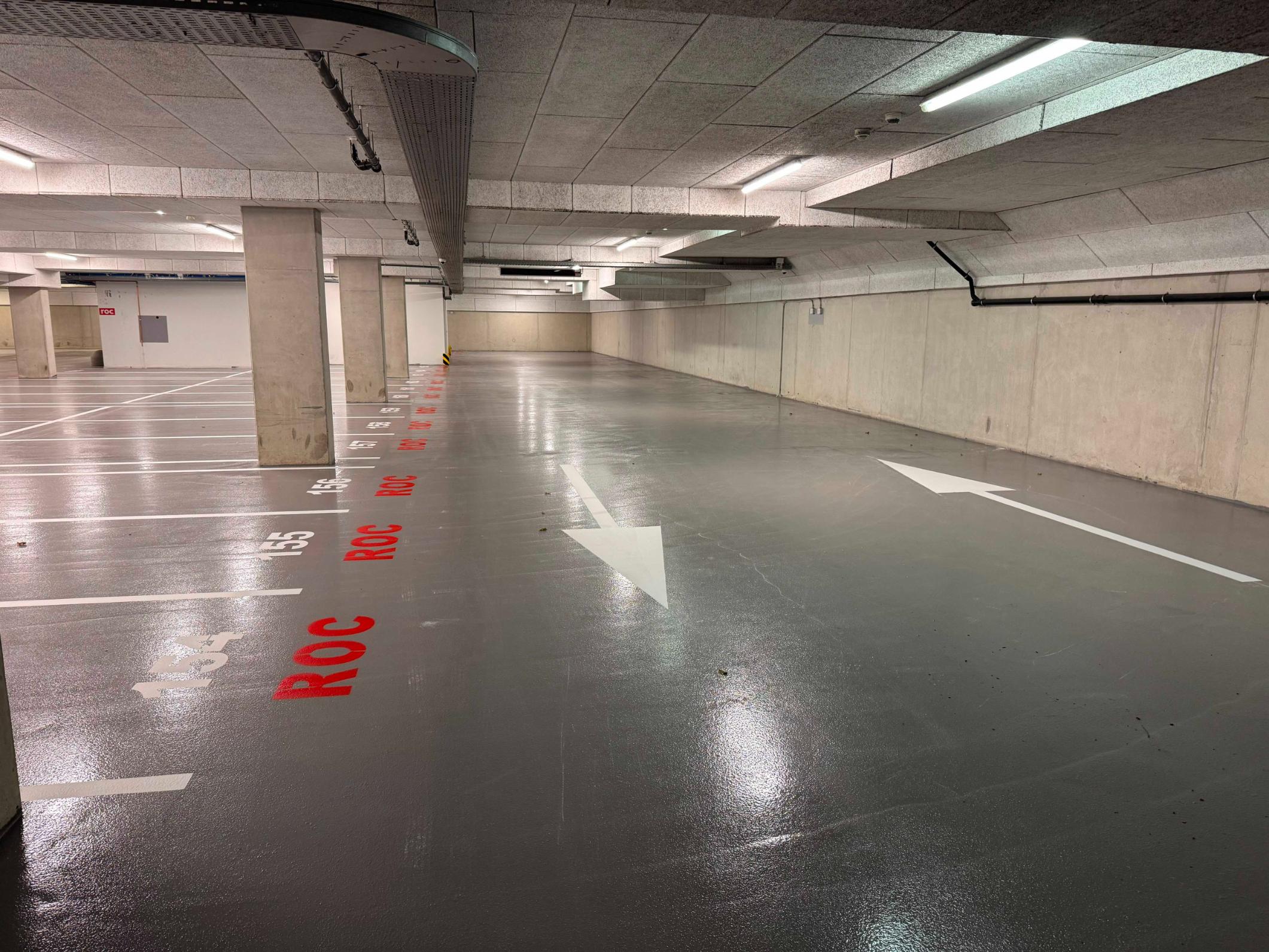 parkeergarage belijning amsterdam
